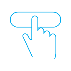 Hand pushing button