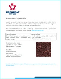 Brown Pro-Chip Mulch