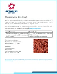 Mahogany Pro-Chip Mulch