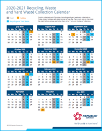 republic services pickup calendar 2021 Elsmere De Trash Recycling Republic Services republic services pickup calendar 2021