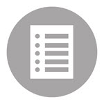 Gray and white Icon - paper printout