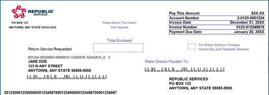 republic services bill pay