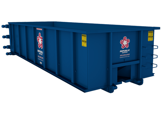 dumpster roll-off side view