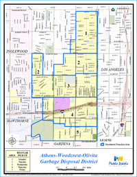 Athens GDD Trash & Recycling Service Map