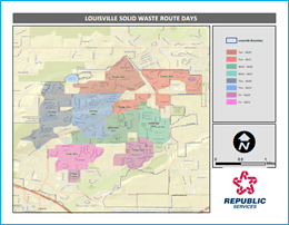 Louisville, CO Trash & Recycling Service Map