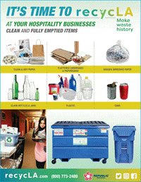 City of LA Recycle Tips - Hospitality