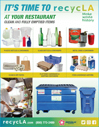 City of LA Recycling Tips for Restaurants