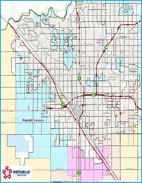 Fresno County Trash & Recycling Map