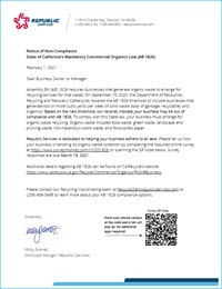 Stockton, CA AB 1826 Compliance Letter