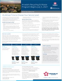 Arvada, CO Winter 2021 Newsletter