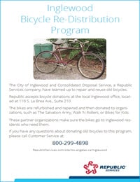 Inglewood Bicycle Re-distribution