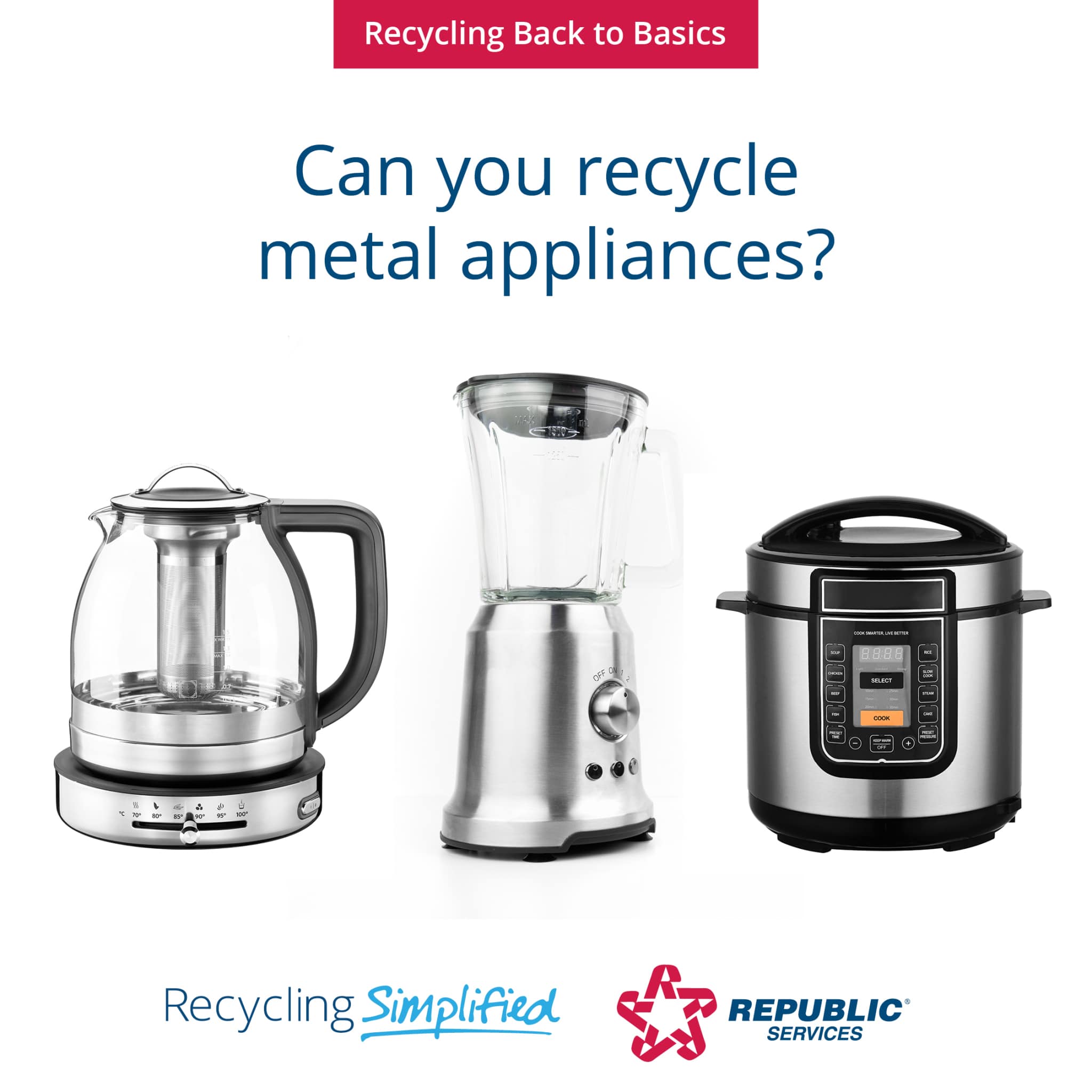 Small appliance recycling
