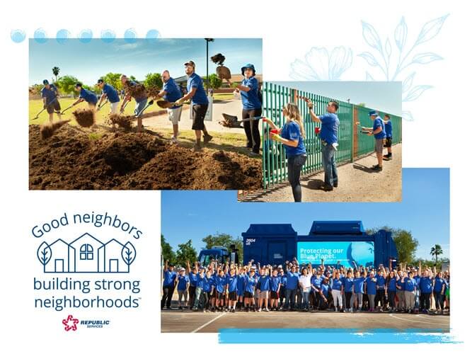 Republic Services national neighborhood promise charitable giving phoenix