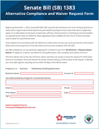 Fresno-SB1383-Waiver-Request-Form