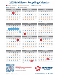Middleton-Recycling-Calendar-2025