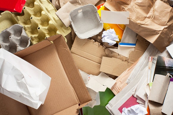 card board recycling items