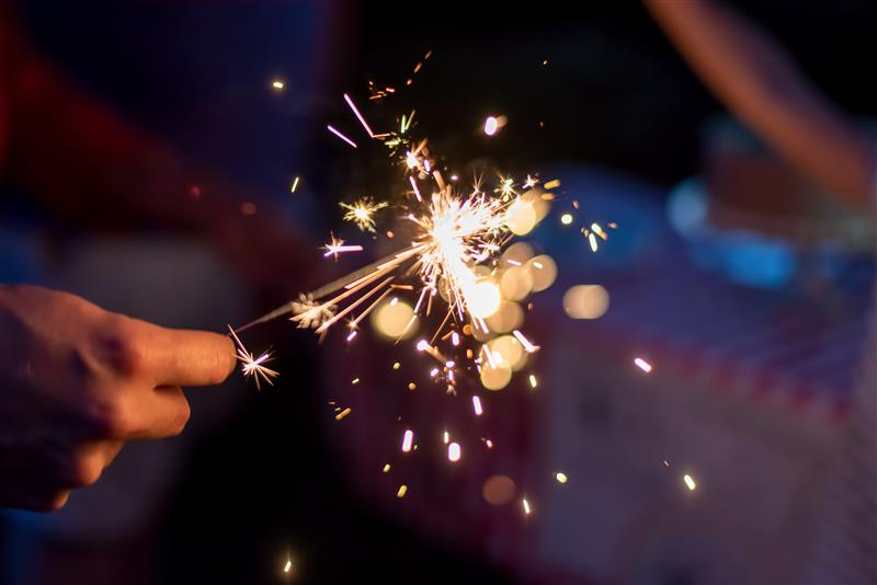 Person-Holding-Sparkler