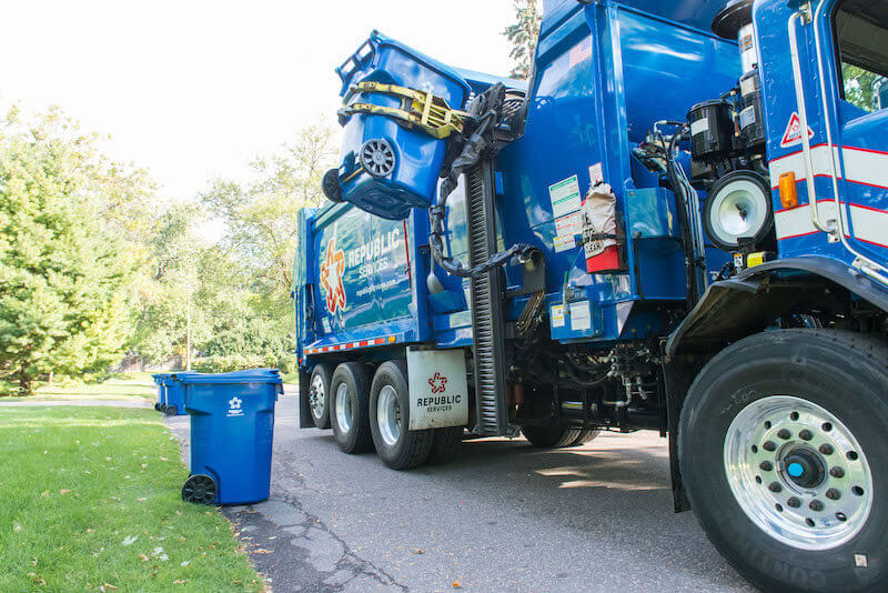 Republic Services residential collection truck