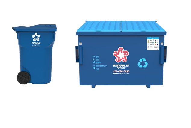 SB-1383-Bin-Cart-Blue-Recycle