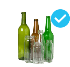 glass bottles and jars 