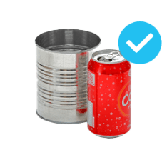 metal and aluminum cans 