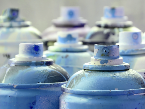 Aerosol-paint-cans