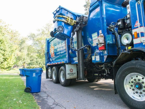 Republic Services residential collection truck