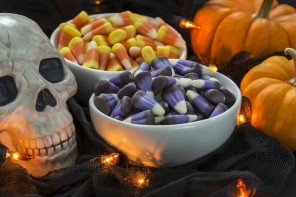 bowls of halloween candy