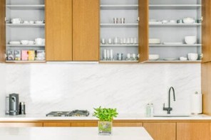 organized, modern, bright kitchen