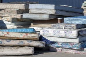 mattresses in a pile